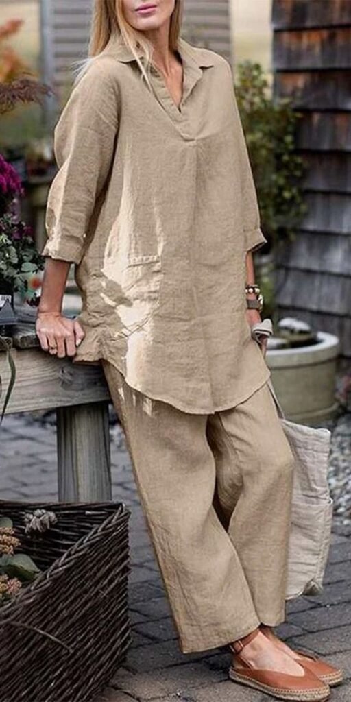 Breathable summer outfit for women , perfect for brunch, outings , or beach days